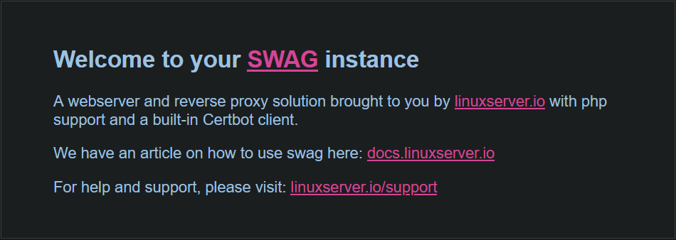 Setup SWAG to safely expose your self-hosted applications to the internet