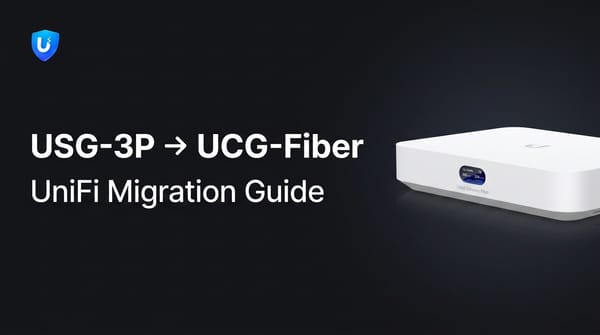 Migrating from USG-3P to UniFi Cloud Gateway Fiber